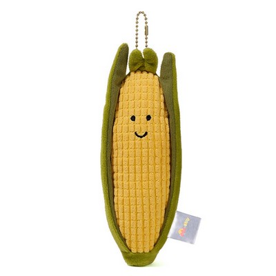 Vegetable plush pendant -- soft waxy corn