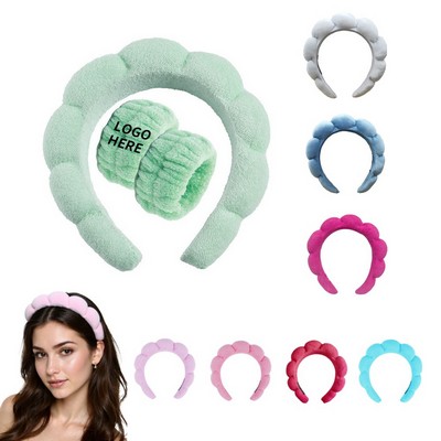 3-Piece Spa-Style Headband & Wristband Combo