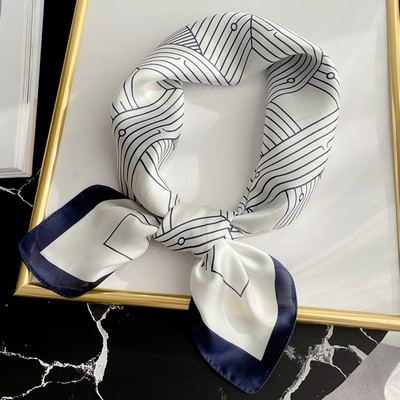 Custom 25.6" x 25.6" Silk Like Scarf Satin Bandanas Neck Scarfs