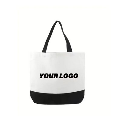 Custom Logo Canvas Tote Bag