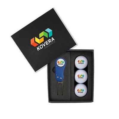Flix Lite Divot Tool and Golf Ball Mini Presentation Box