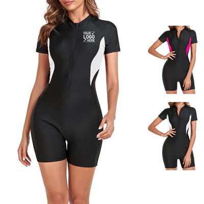 One Piece Athletic Swimsuit for Women