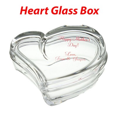 Jade Glass Heart Box