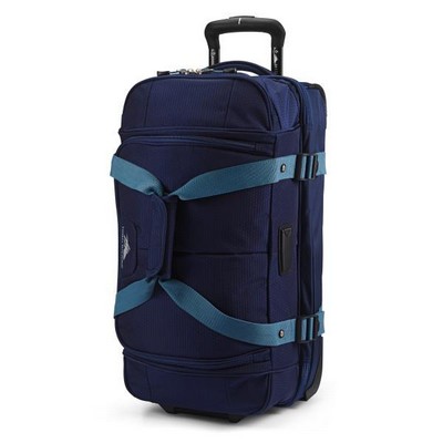 High Sierra® True Navy Blue Fairlead 22" Drop-Bottom Wheeled Duffel Bag