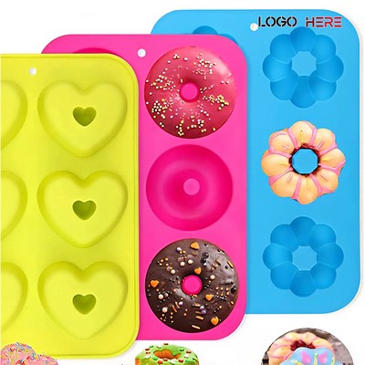 3 Pack Silicone Donut Pan for Baking