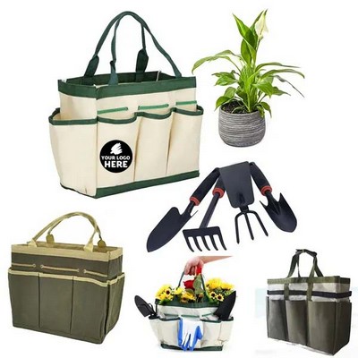 Ultra-Sturdy Garden Tool Organizer Bag With 9 Pockets
