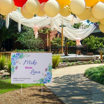 Economy Yard Signs with Metal Stakes