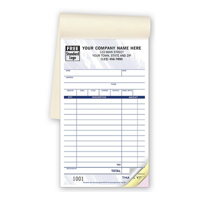 Sales Books - Multi-Purpose, Color Designs, Medium (2 Part)