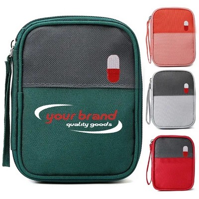 Portable First Aid Bag Medicine Pouch