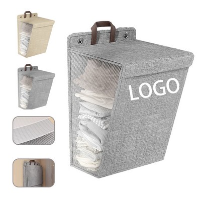 Foldable Wall Mounted Laundry Basket Storage Bag