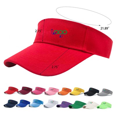 Adjustable Cotton Sun Visor Hats