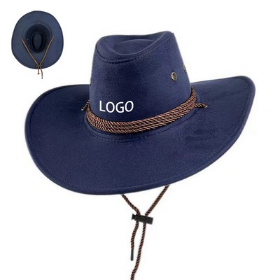 Curved Suede Cowboy Hat