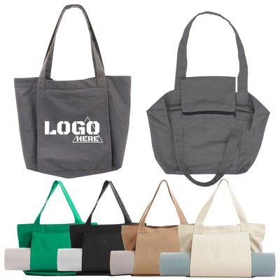 Yoga Canvas Tote Bag