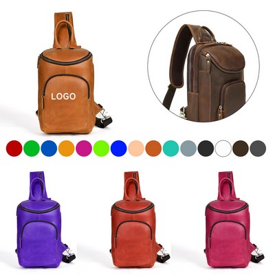 Full Grain Leather Sling Bag
