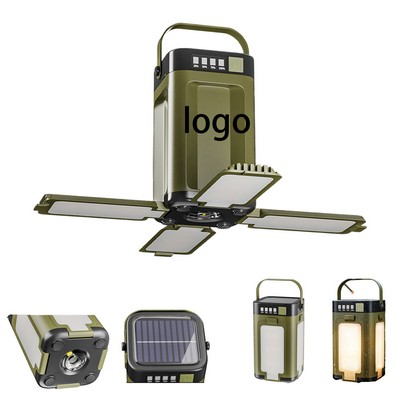 Solar-Powered Foldable Camping Lantern