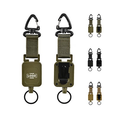 Heavy Duty Retractable Carabiner Keychain