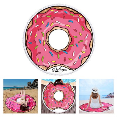 Round Microfiber Beach Towel