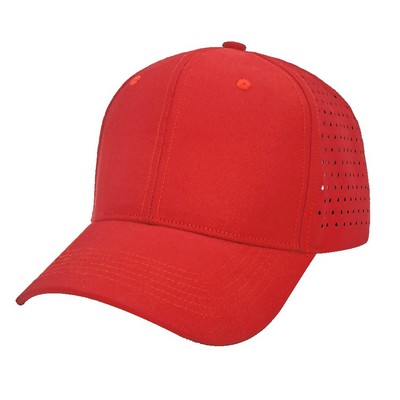 Active-Dry Performance Laser-Cut Cap with Integrated Ponytail Port