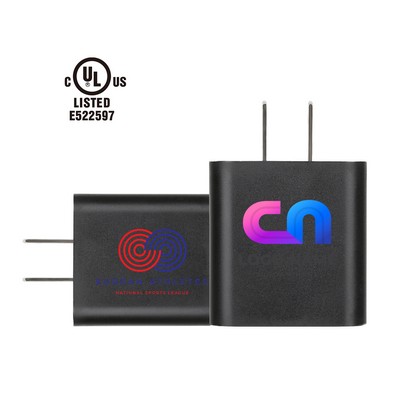UL Listed 20W 2-Port Wall Charger With Dual Outputs