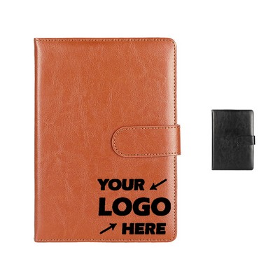 PU Leather A5 Buckle Notebook