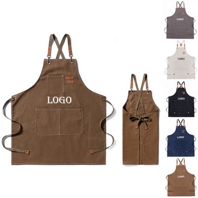 Thick Canvas Multi Pocket Tool Professional Apron