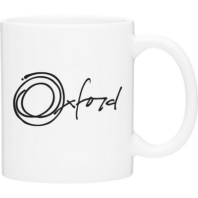 11 oz C-Handle Ceramic Mug (White)