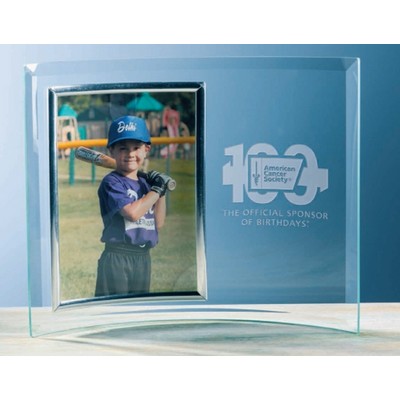Broadway Vertical Picture Frame w/Silver Trim (5"x7")