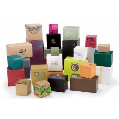 Gloss/Matte Colors on White Gift Box (12"x 12"x 5")