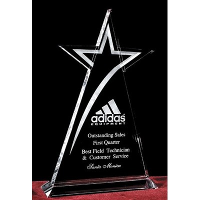 Crystal Pyramid Star Plaque (9")