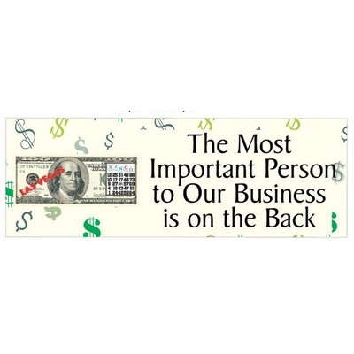 Las Vegas Bingo $100 Bill Panoramic Photo Hand Mirror (1 5/8"x4 5/8")