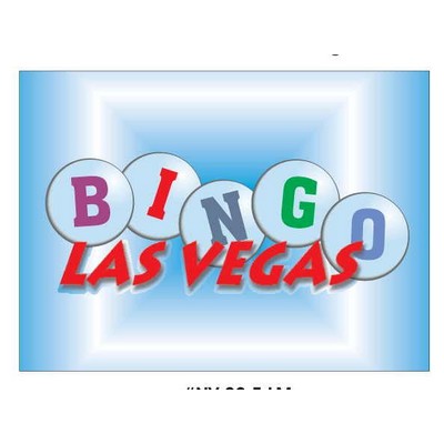 Las Vegas Bingo Metal Photo Magnet (2 1/2"x3 1/2")