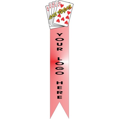 Hearts Royal Flush Bookmark w/ Black Back