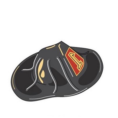 Fireman Hat Executive Magnet w/ Full Magnetic Back (3")