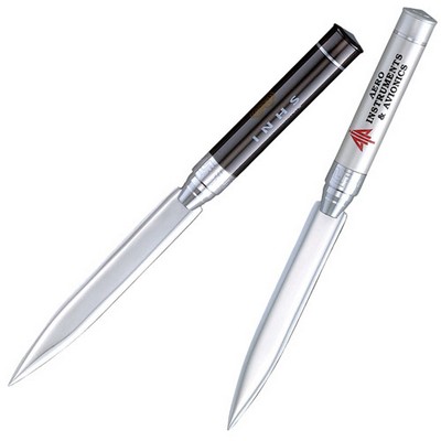 Solid Brass Letter Opener w/ Silver Blade