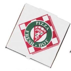 Pizza Box Promotional Magnet w/ Strip Magnet (8 Square Inch)
