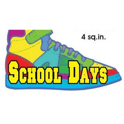 School Days Shoe Executive Magnet w/ Full Magnetic Back (4")