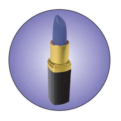Lipstick Round Metal Photo Magnet (2 1/2")