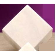 4" White Marble Cube Paperweight