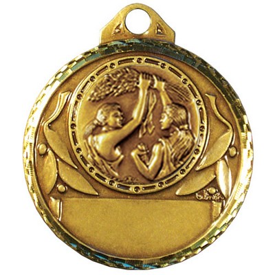 Stock Diamond Struck 2" Medal- Victory Female