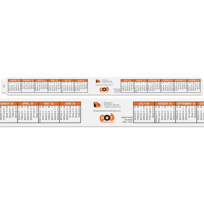 Repositionable Keyboard/Monitor Calendar (1"x11")
