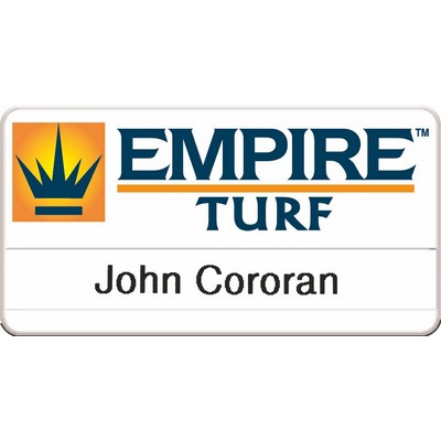 Full Color Molded Tape Slot Badges (2 3/4"x1 3/8")