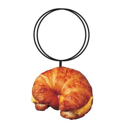 Croissant Executive Key Chain w/Mirrored Back (10 Square Inch)