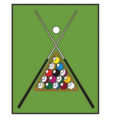 Pool Table Rack Maxi Magnet (2 Square Inch)