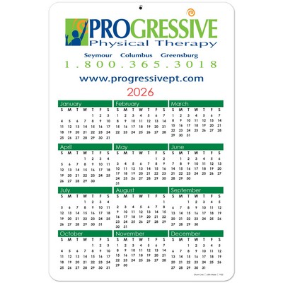 Year at a Glance Calendar Cards (6"x 9")