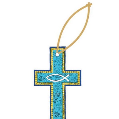 Blue Cross Promotional Ornament w/ Black Back (10 Square Inch)