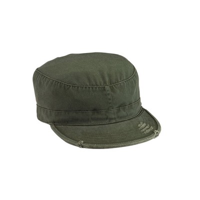 Olive Drab Vintage Military Fatigue Cap