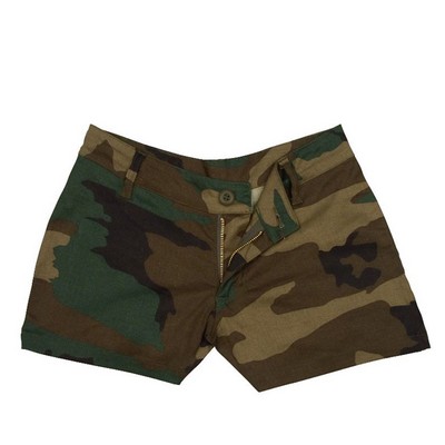 Women's Woodland Camouflage Shorts (XS to XL)