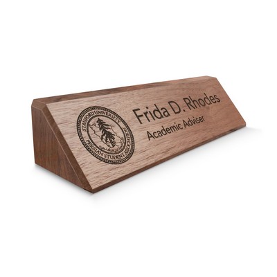 Solid Walnut Name Plate (8 1/2")