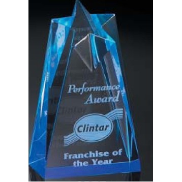 Blue Star Acrylic Award (3 1/2"x6")