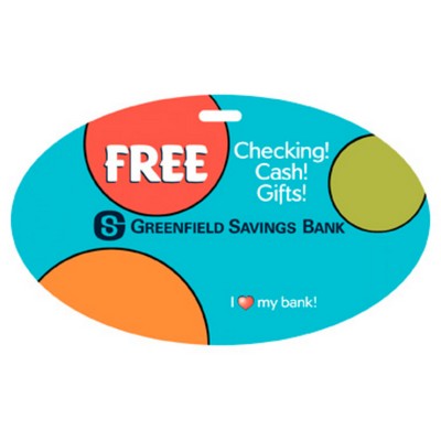 USA Made Laminated Event Tag - Oval (3"x5")